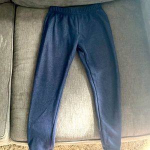 Cute fuzzy blue leggings
